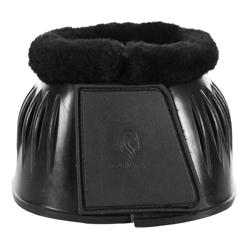 Equinavia Double Lock Fleece Top Rubber Bell Boots - Black