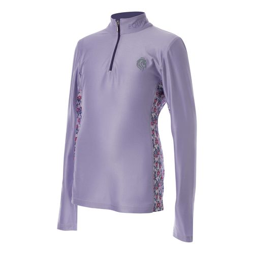 Equinavia Kids' Lena Long Sleeve Quarter Zip Shirt - Lavender