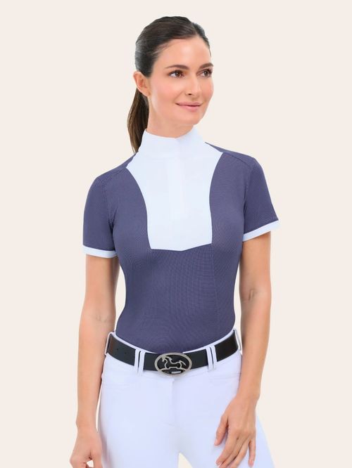 RJ Classics Women's Elsie Short Sleeve Show Shirt - Twilight Pindot