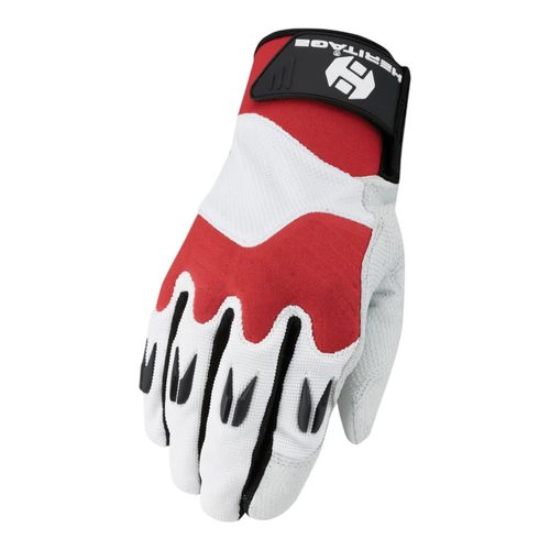 Heritage Polo Pro Gloves - White/Red