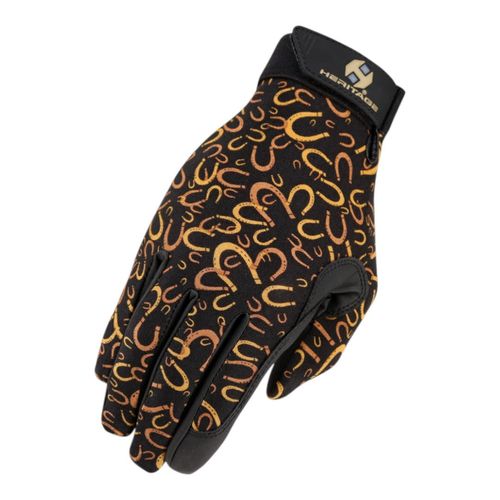 Heritage Print Performance Gloves - Horseshoes