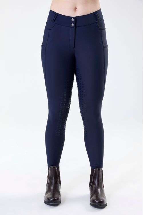 OUTLET: Horseware Women's Flexfit Winter Full Seat Breeches - 30 - Navy