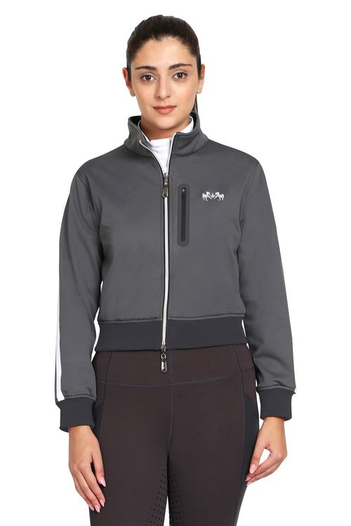 OUTLET: Equine Couture Women's Pippa Cropped Jacket - Large - Charcoal