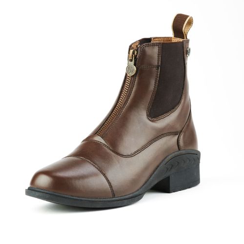BARGAIN: Ovation Women's Quantum Zip Front Paddock Boot - 7.5 - Brown
