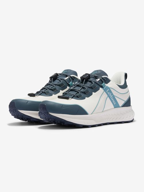 LeMieux Women's Trax Sport Waterproof Sneakers - Petrol/Ecru