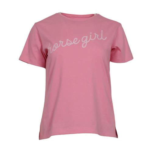 Dapplebay Women's Tee Shirt - Horse Girl Ballet Pink