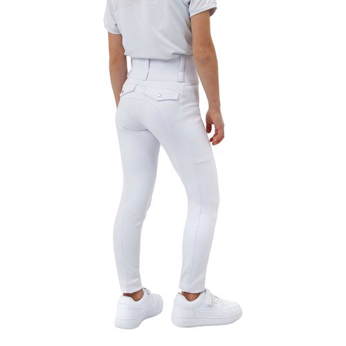 Horze Kids' Anya Hybrid Full Seat Breeches - White