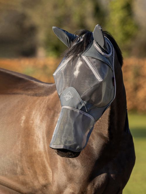 LeMieux Armourshield Pro Full Fly Mask - Gray