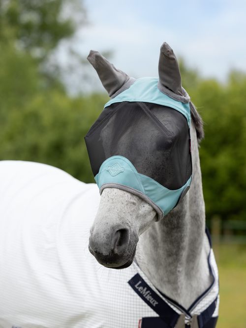 LeMieux Visor-Tek Half Fly Mask - Lagoon