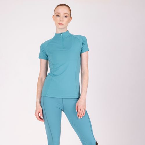 Shires Aubrion Women's React Short Sleeve Base Layer - Haze