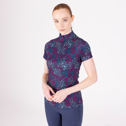 Shires Aubrion Women's React Short Sleeve Base Layer - Petal