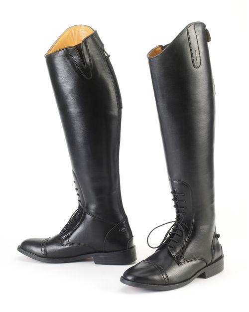 OVERSTOCK: Equistar Women's All Weather Synthetic Field Boot - 8.5 X Wide Regular - Black