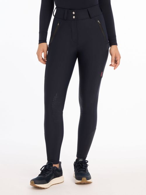 BARGAIN: LeMieux Women's Drytex Waterproof Breeches Knee Grip - 8 - Navy
