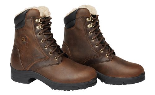 OVERSTOCK: Mountain Horse Women's Snowy River Winter Lace Paddock Boot - 9 - Brown
