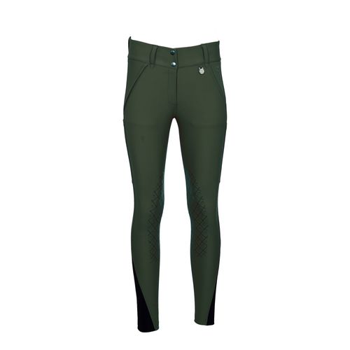 Dapplebay Women's Sport Silicone Knee Patch Breeches - Rosemary
