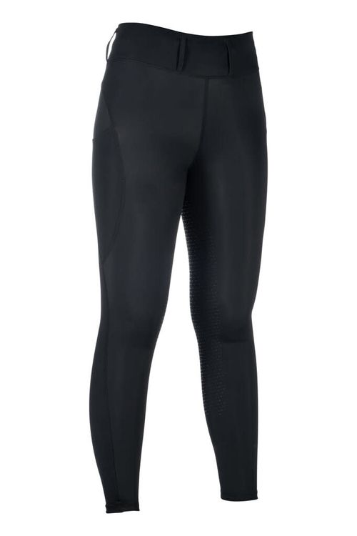 OVERSTOCK: HKM Women's Jil High Waist Silicon Full Seat Tights - 30 - Black