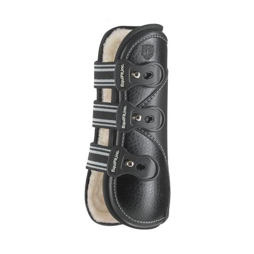 EquiFit D-Teq Front Boot w/SheepsWool ImpacTeq - Black Ostrich