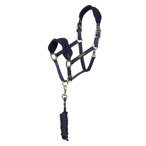 Shires ARMA Fleece Headcollar & Lead Rope - Navy