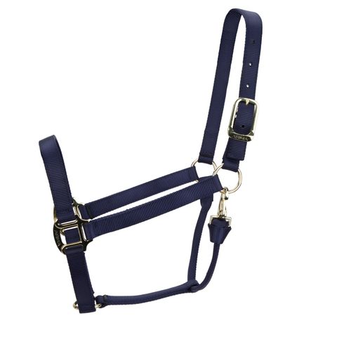 Shires ARMA Non Adjustable Nylon Halter - Navy