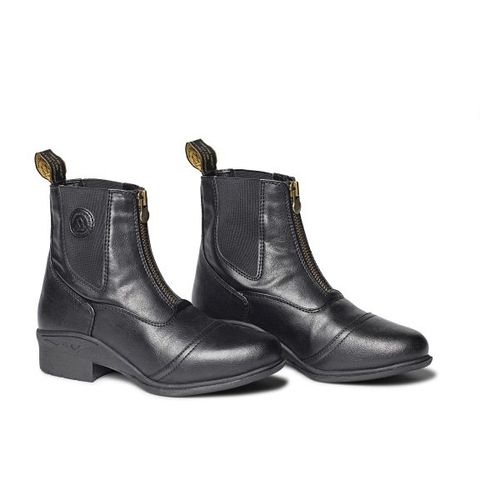 OVERSTOCK: Mountain Horse Kids' Veganza Zip Paddock - 4-5 - Black