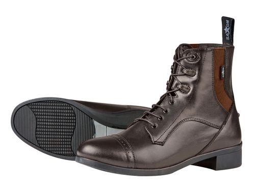 OVERSTOCK: Saxon Women's Syntovia Lace Paddock Boots - 9 - Brown