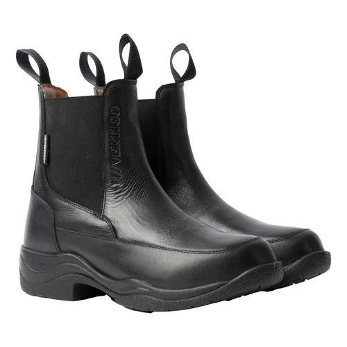 OVERSTOCK: B Vertigo Women's Chantilly Leather Paddock Boots - 37 - Black Beauty