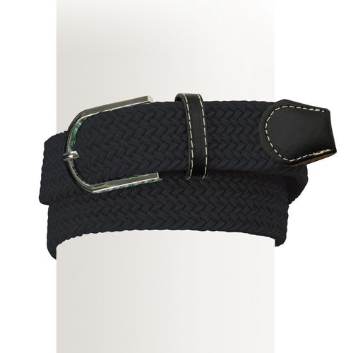 OVERSTOCK: Ovation Women's Braided Stretch Belt - Medium - Black