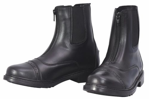 BARGAIN: TuffRider Women's Starter Front Zip Paddock Boots - 9.5 Regular - Black