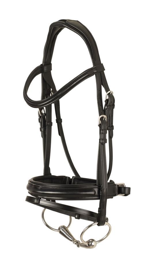 OUTLET: Ovation Dortmund Anatomic Bridle - Cob - Black