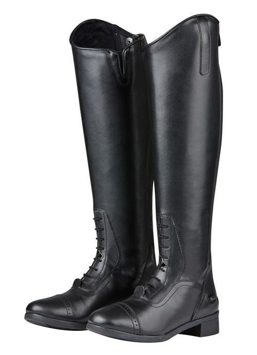 OVERSTOCK: Saxon Women's Syntovia Tall Field Boots - 7 Regular Regular - Black