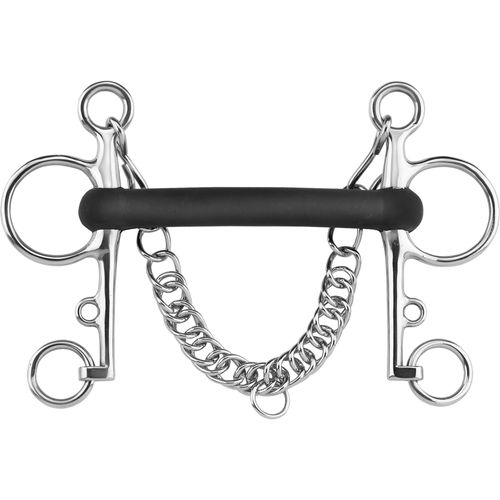 READY TO SHIP: Herm Sprenger Rubber Mullen Mouth Pelham 18mm - 135mm