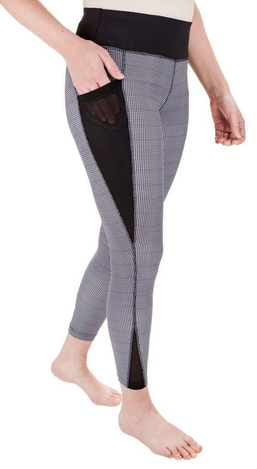 OVERSTOCK: TuffRider Women's Minerva Houndstooth Tights - X Small - Black/White