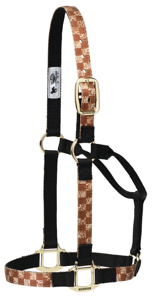 Weaver Patterned Non-Adjustable Halter - Check