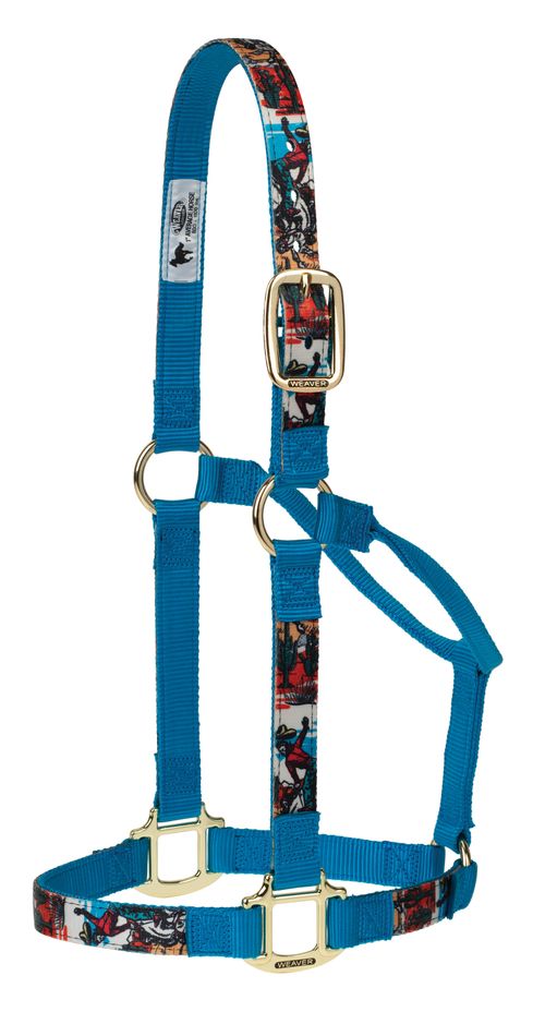 Weaver Patterned Non-Adjustable Halter - Bronc
