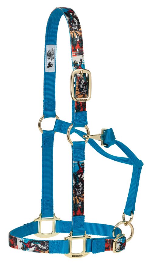 Weaver Patterned Adjustable Halter - Bronc