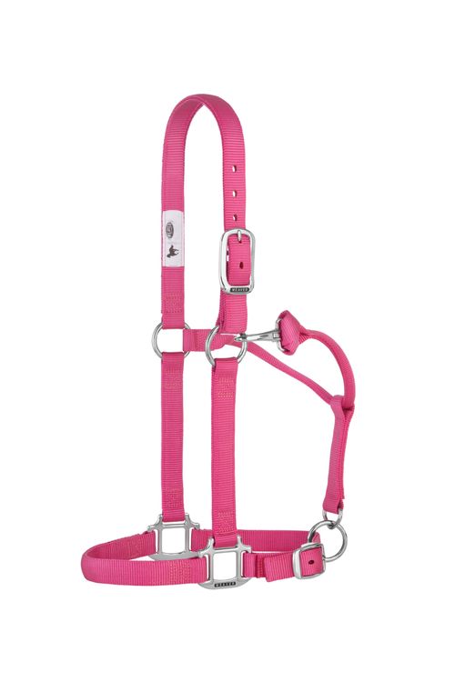 Weaver Original 1" Adjustable Halter w/Chrome Hardware - Berry