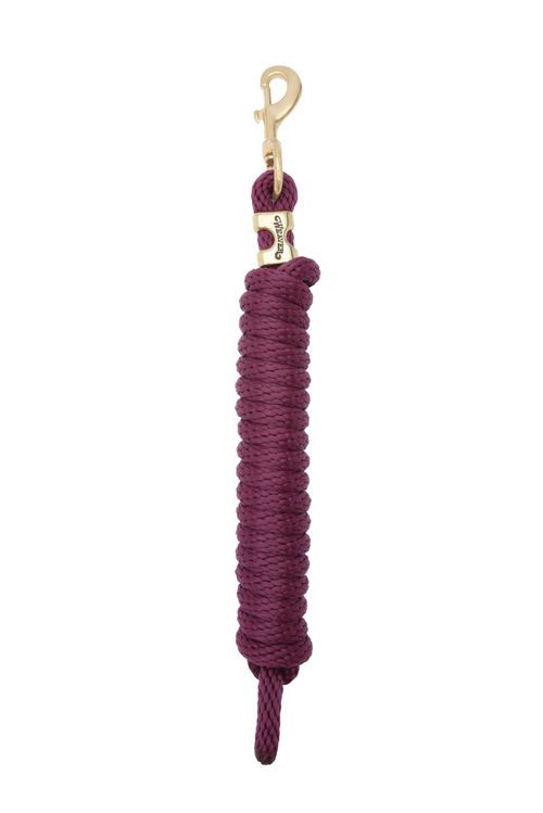 Weaver Poly Lead Rope w/Solid Brass Snap - Burgundy