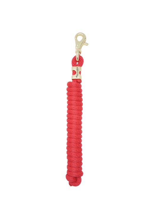 Weaver Poly lead Rope w/Brass Plated Trigger Snap - Red