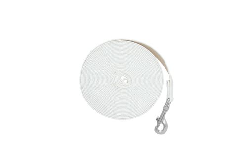 Weaver Flat Cotton Lunge Line w/Snap - Off White
