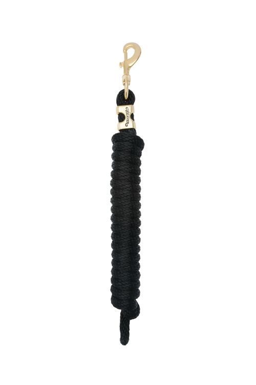 Weaver Poly Lead Rope w/Solid Brass Snap - Black