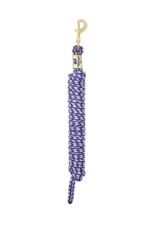 Weaver Poly Lead Rope w/Solid Brass Snap - Lattice Purple/Orchid