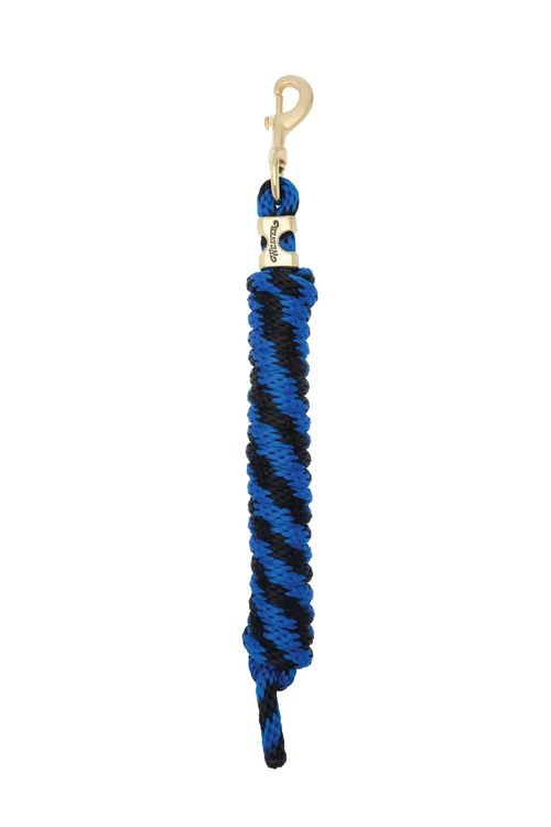 Weaver Poly Lead Rope w/Solid Brass Snap - Cornflower/Black