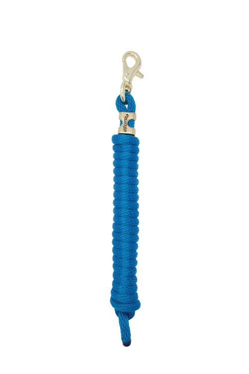 Weaver Poly lead Rope w/Brass Plated Trigger Snap - Blue