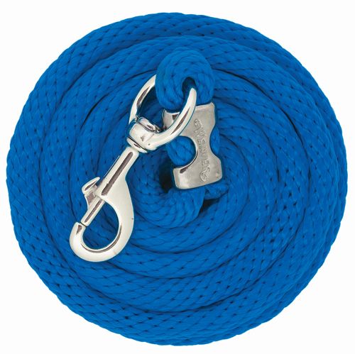 Weaver Poly Lead Rope w/Chrome Brass Snap - Blue