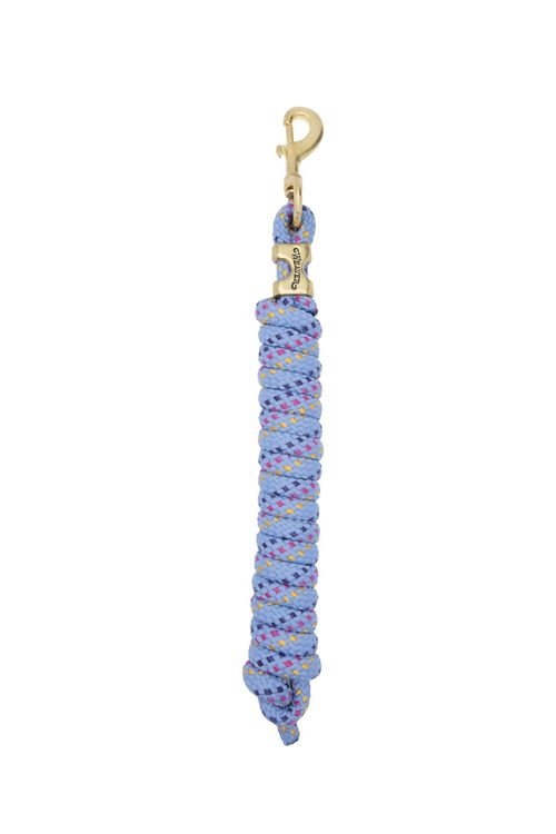 Weaver Poly Lead Rope w/Solid Brass Snap - Lavender/Mustard/Purple/Raspberry