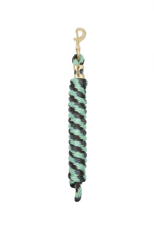 Weaver Poly Lead Rope w/Solid Brass Snap - Pistachio/Graphite/Brown
