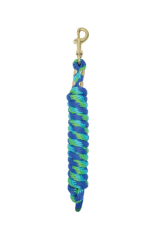 Weaver Value Lead Rope w/Brass Plated Snap - Dazzling Blue/Turquoise/Green
