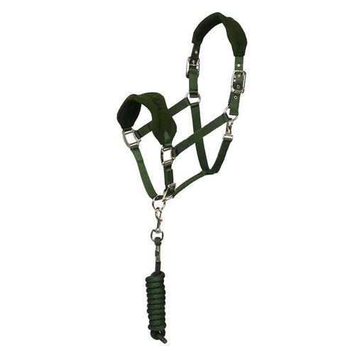 Shires ARMA Fleece Headcollar & Lead Rope - Green