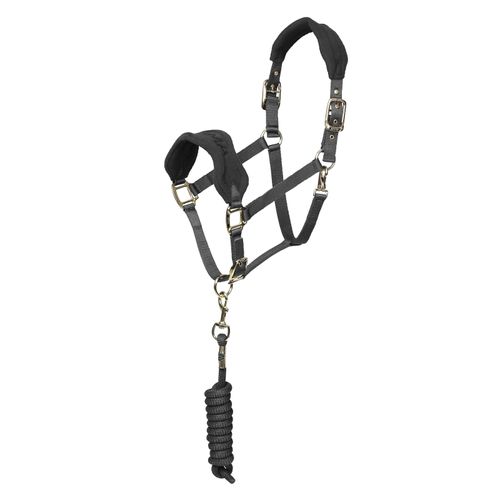 Shires ARMA Fleece Headcollar & Lead Rope - Grey