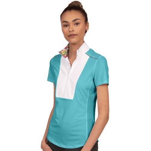 Chestnut Bay Women's SkyCool Liberty Sport Short Sleeve Show Shirt - Turquoise